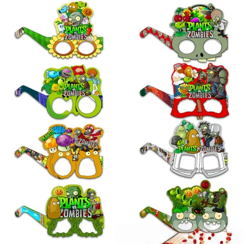 Zombie Snacks - 8 peças Planta vs. Decoração de