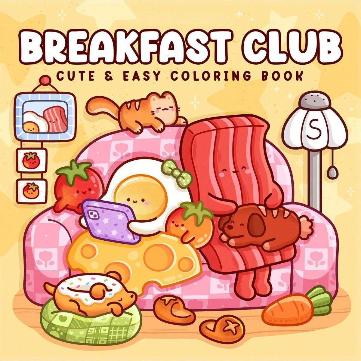 Livro de Colorir para Adultos  - Food And Snacks Coloring Book avaliação e preço