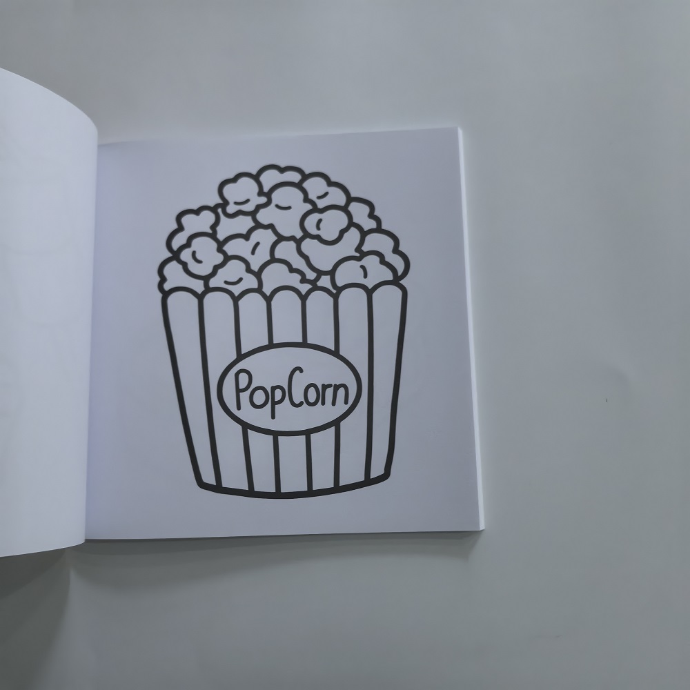 Livro de Colorir de Comidas, B - Food And Snacks Coloring Book avaliação e preço