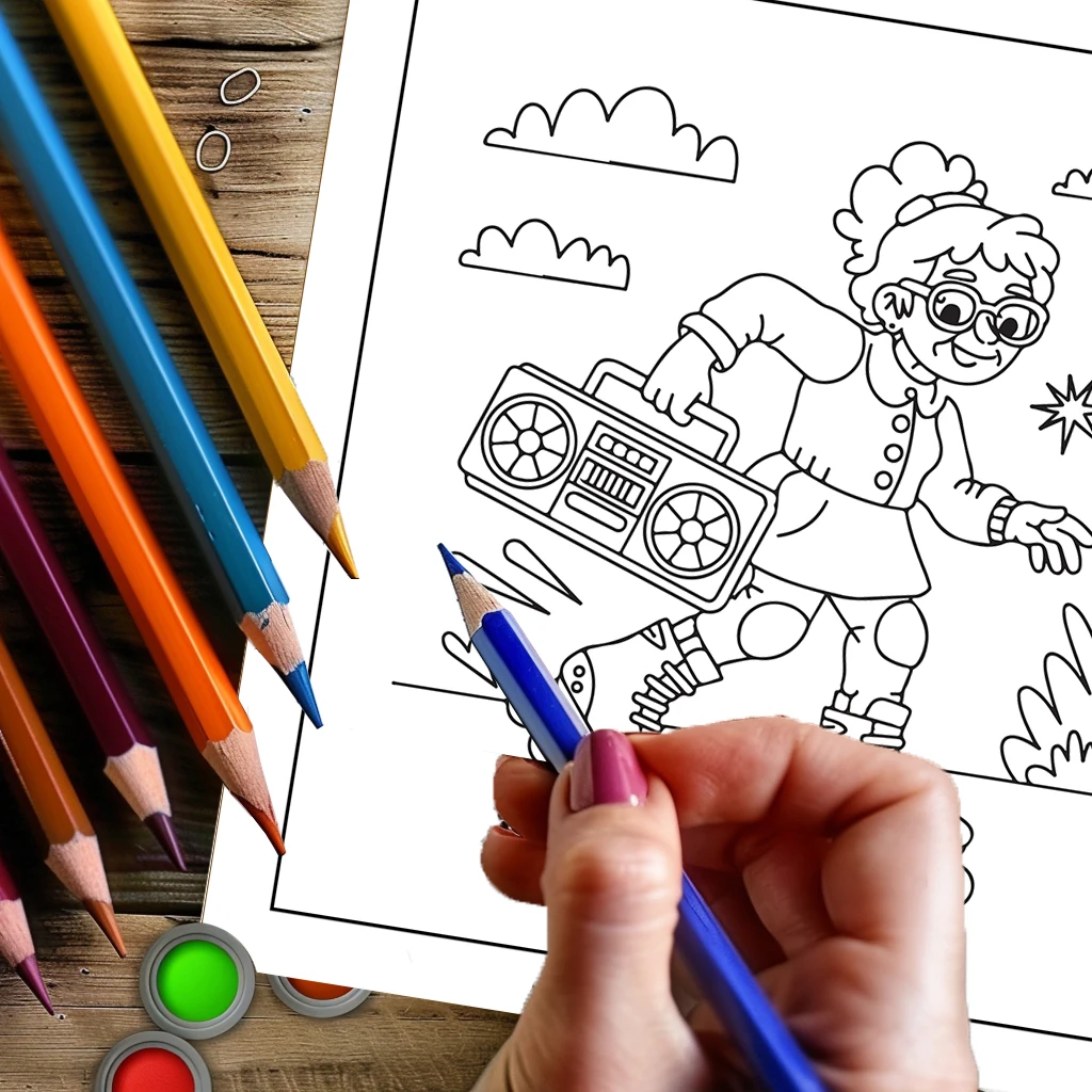 Livro de Colorir para Adultos: - Food And Snacks Coloring Book avaliação e preço
