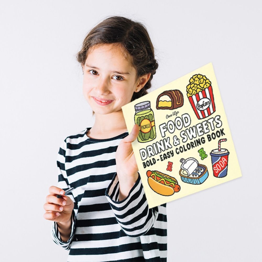 Livro de colorir relaxante par - Food And Snacks Coloring Book avaliação e preço