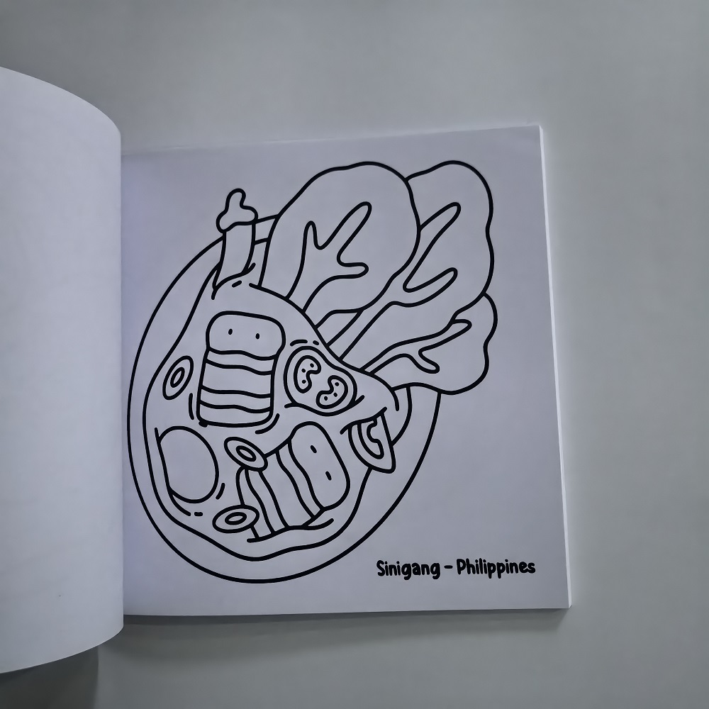 Livro de colorir de comida asi - Food And Snacks Coloring Book avaliação e preço