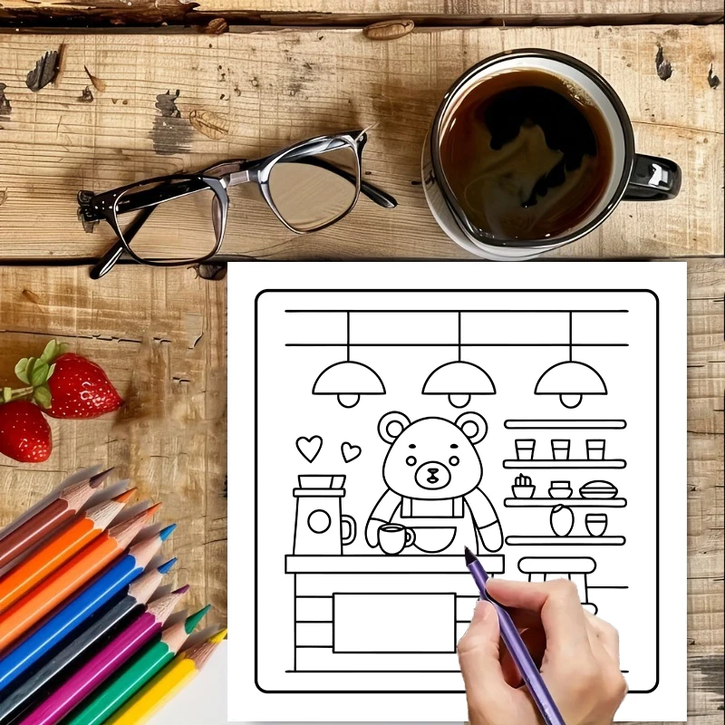 Livro de Colorir para Amantes  - Food And Snacks Coloring Book avaliação e preço