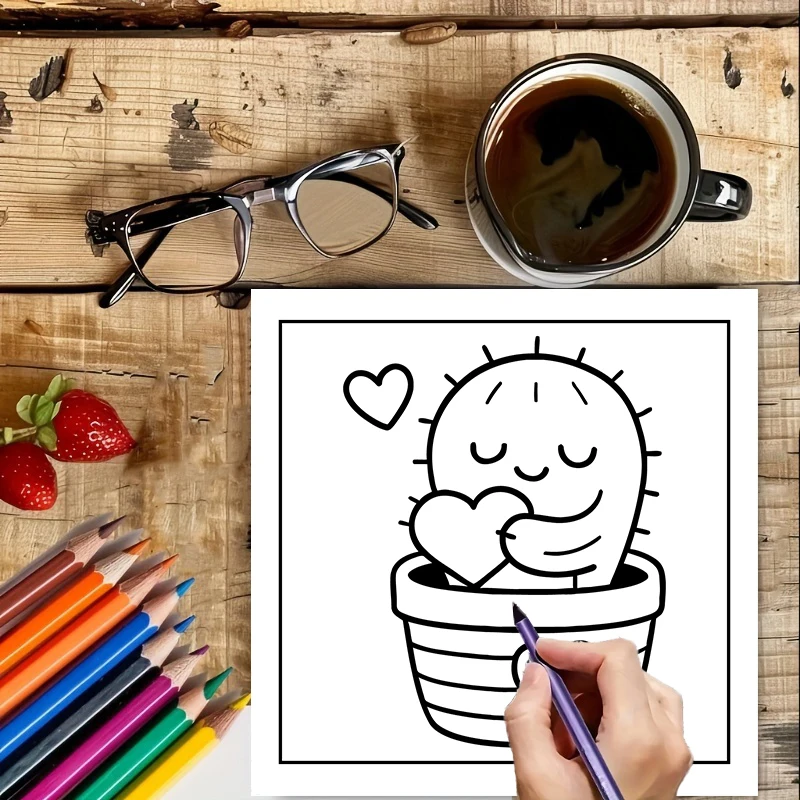 Livro de Colorir Easy Potted C - Food And Snacks Coloring Book avaliação e preço